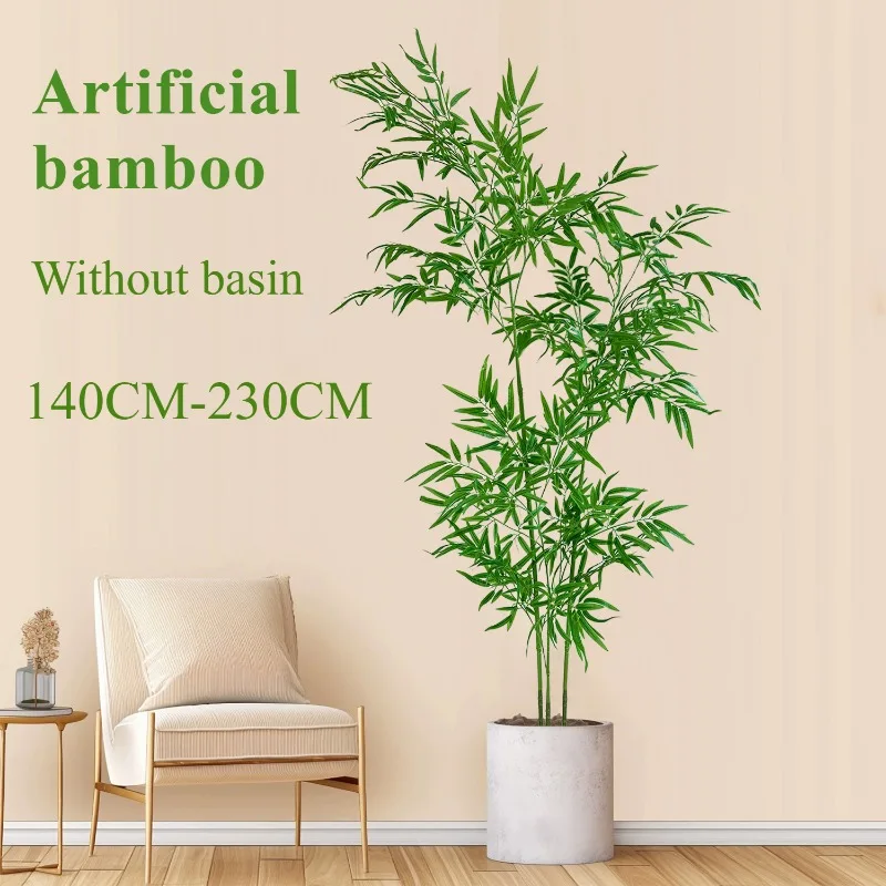 Dracaena Marginata - Artificial Bamboo Large Green Bamboo 1.4