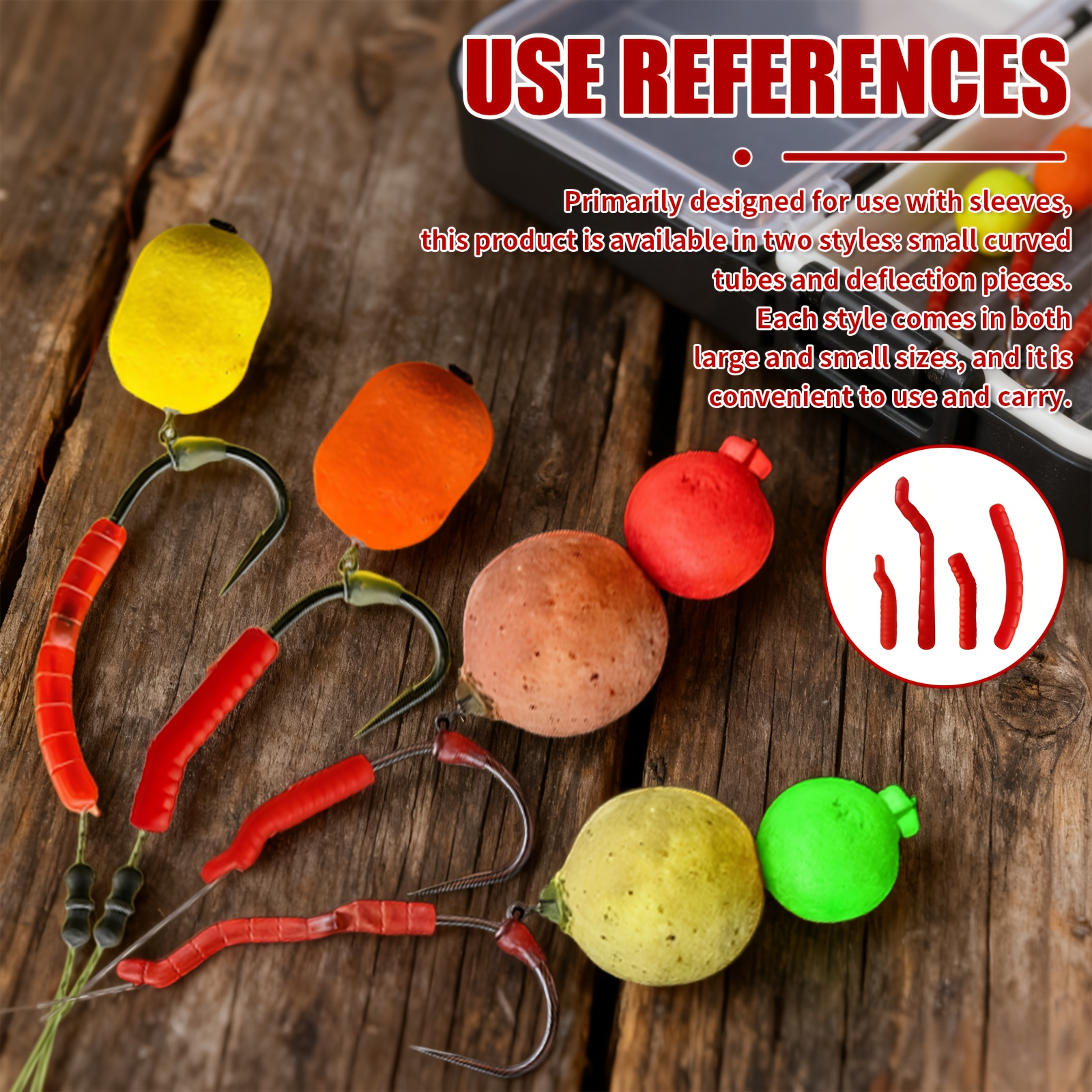 Red Artificial Bloodworm Hook  - Aglaonema Red 评论和价格