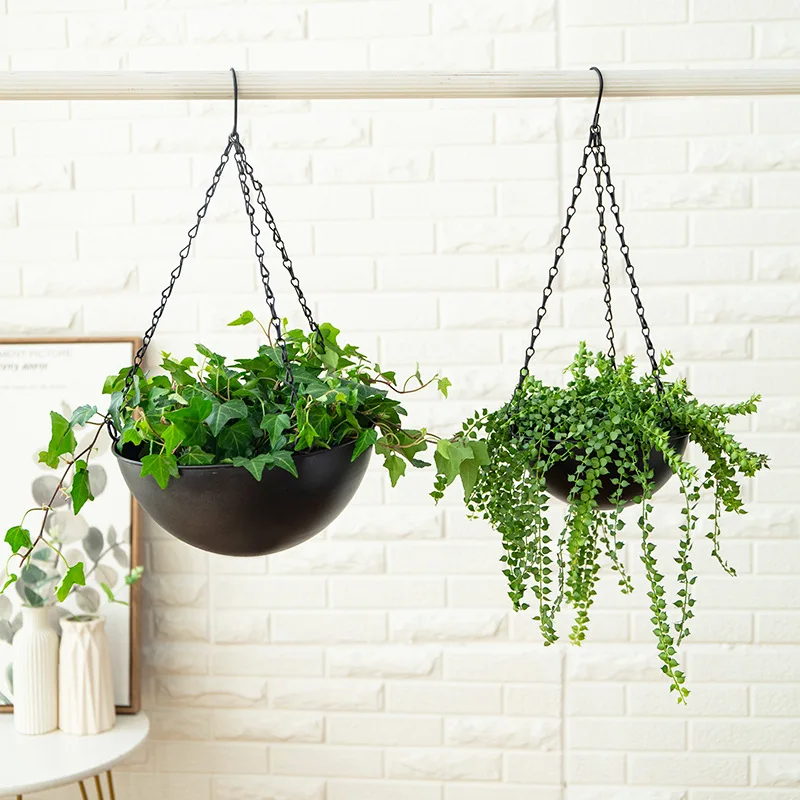 Wrought Iron Hanging Planter E - Spider Plant Hanging 评论和价格