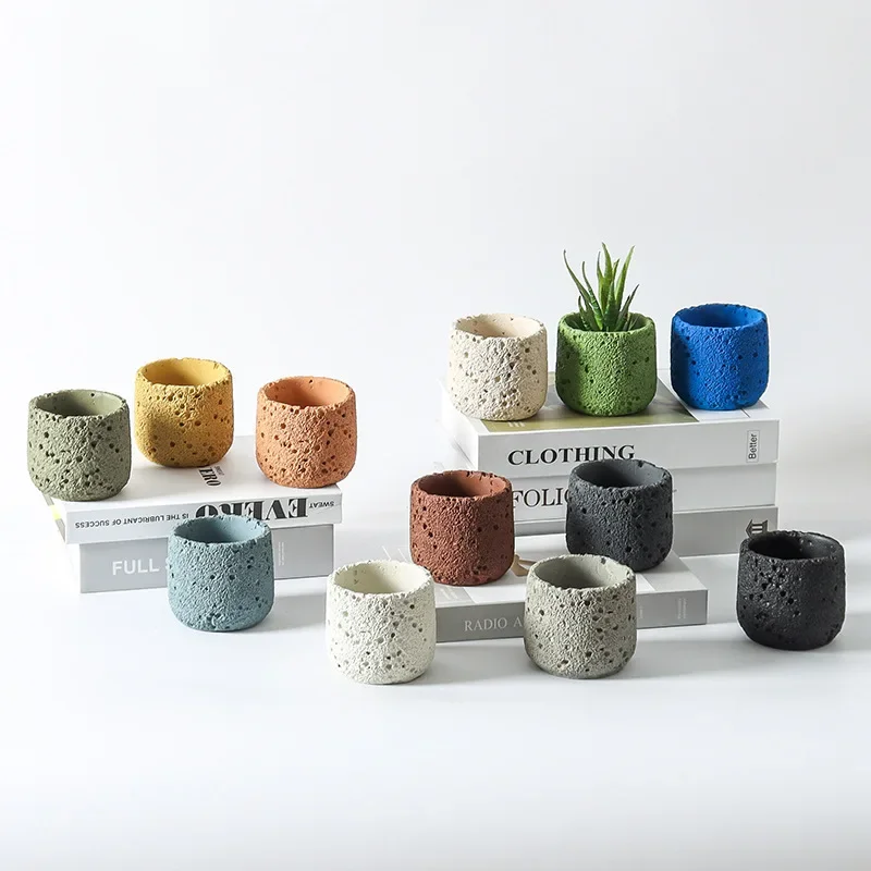 Nordic cement flowerpot simple - Echeveria Succulent 评论和价格