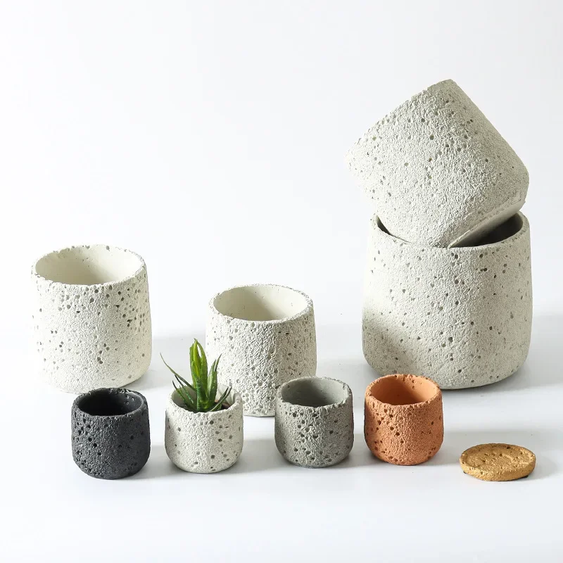 Nordic cement flowerpot simple - Echeveria Succulent 评论和价格
