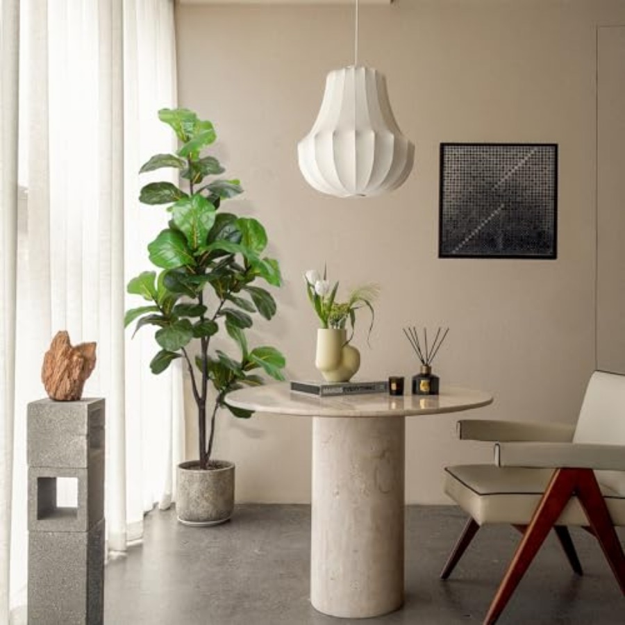 Artificial Fiddle Leaf Fig Tre - Ficus Lyrata Tree 评论和价格