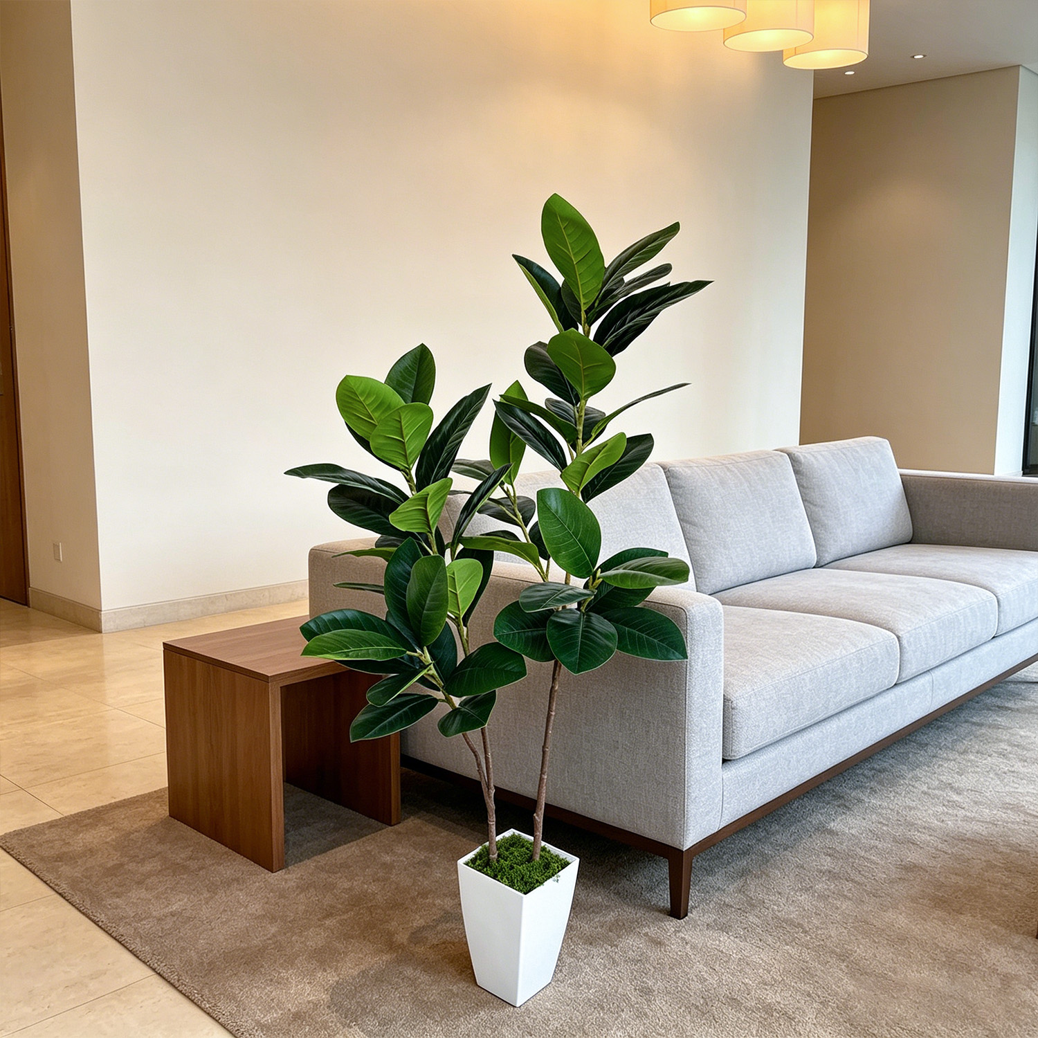 130cm/4.3ft Artificial Ficus L - Ficus Lyrata Tree 评论和价格