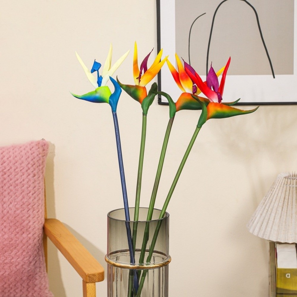 New Long Stem Artificial Bird  - Bird Paradise Strelitzia 评论和价格