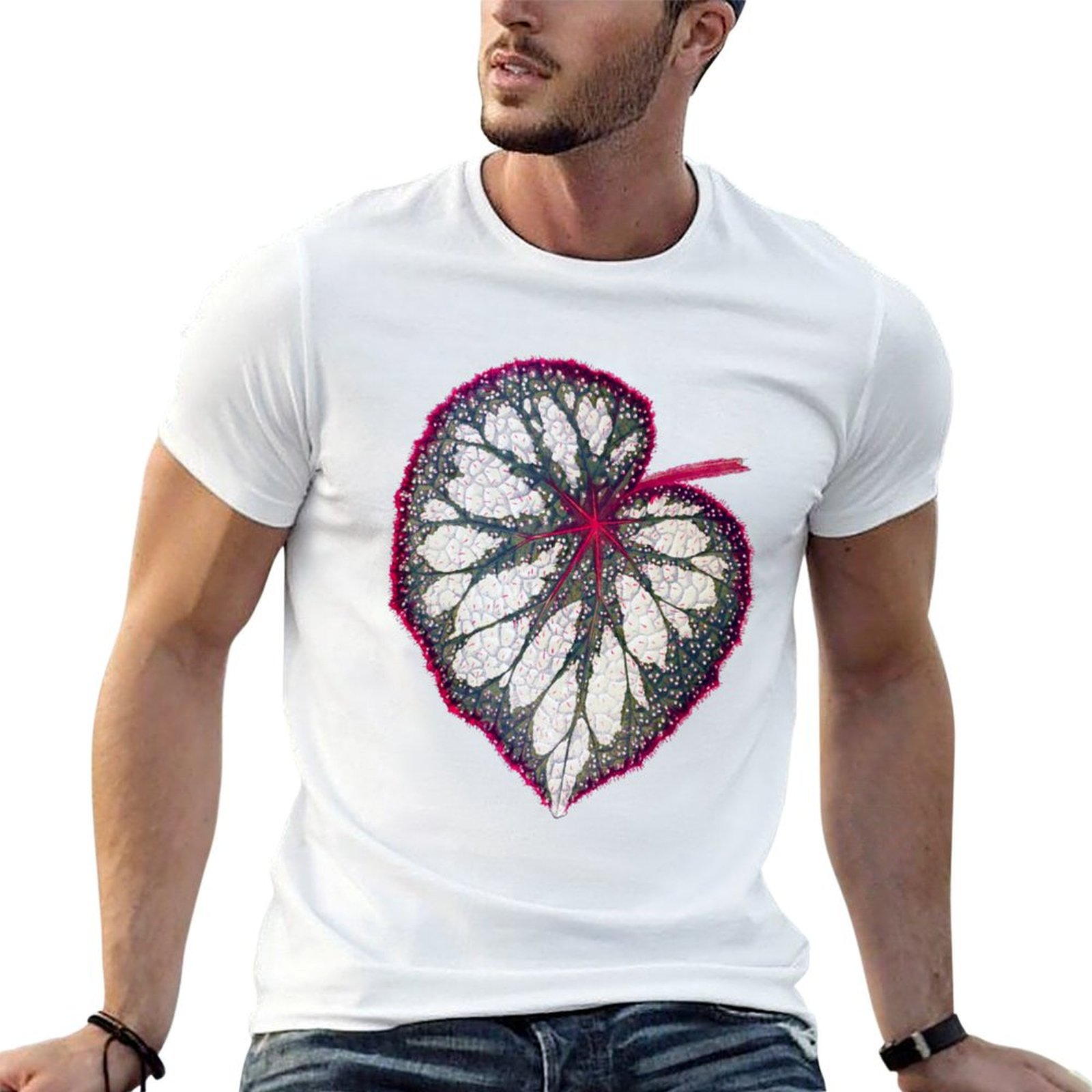 Begonia rex T-Shirt man graphi - Begonia Rex 评论和价格