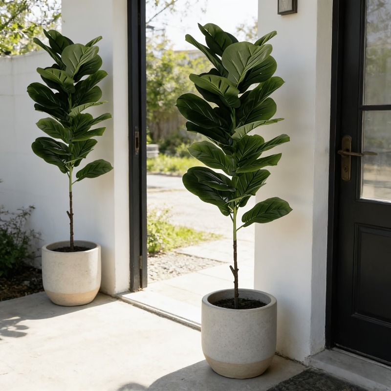 1Pc 100cm Artificial Ficus Lyr - Ficus Lyrata Tree 评论和价格