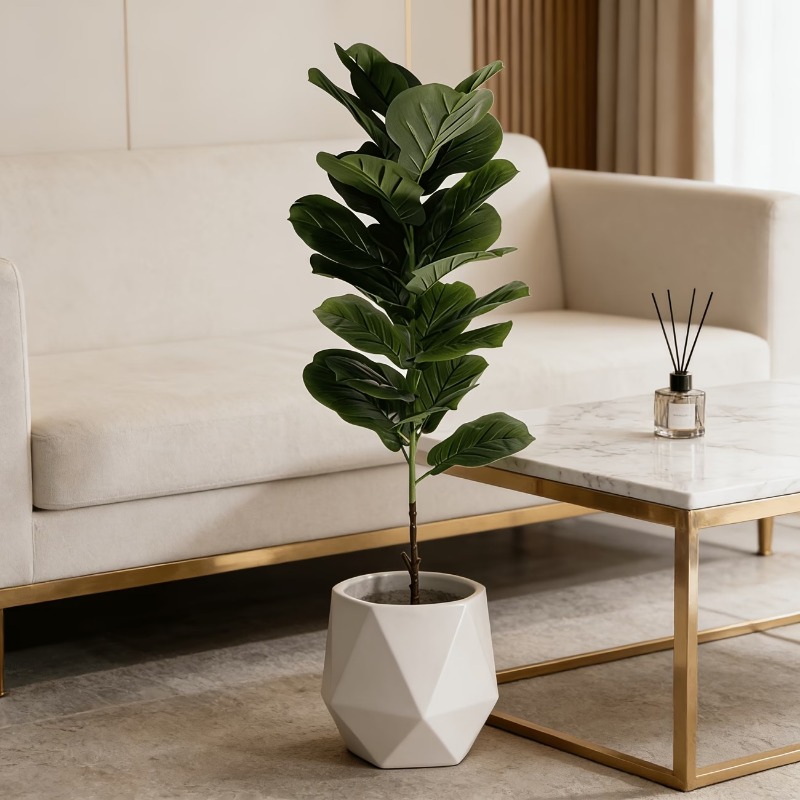 1Pc 100cm Artificial Ficus Lyr - Ficus Lyrata Tree 评论和价格
