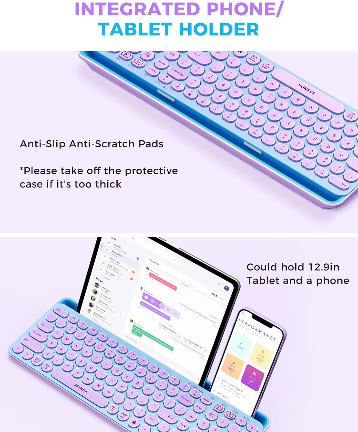 Wireless Keyboard and Mouse Co - Tradescantia Purple 评论和价格