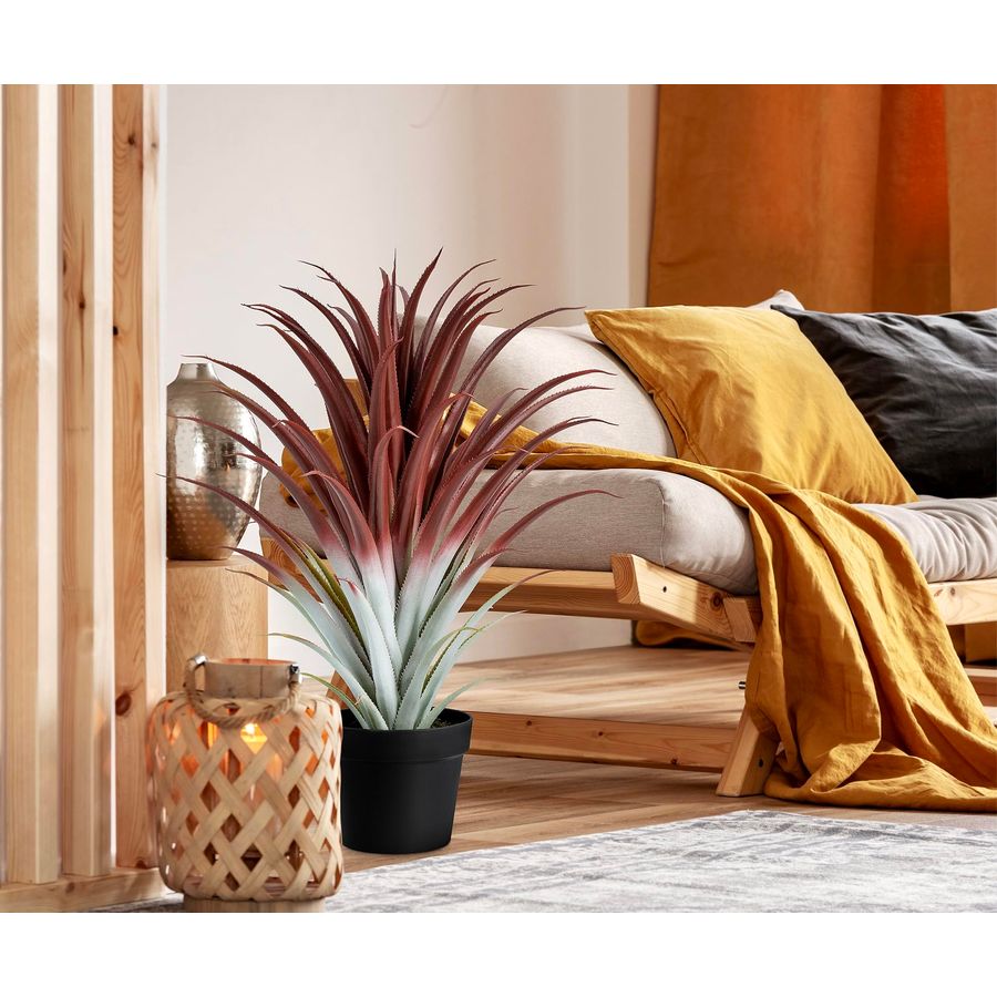 Hyper Realistic Big Red Artifi - Aloe Vera Pot 评论和价格