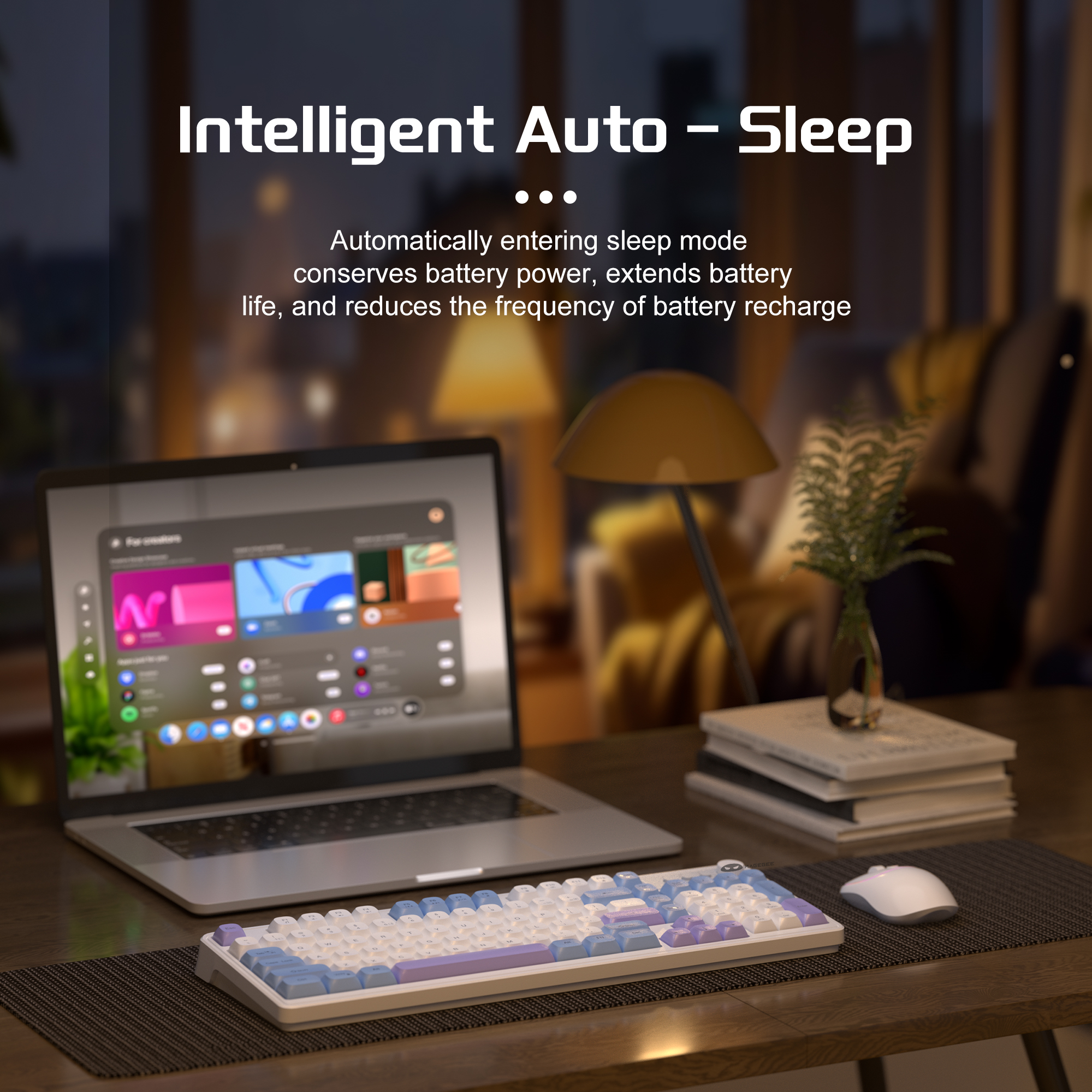 MageGee Wireless Gaming Keyboa - Tradescantia Purple 评论和价格