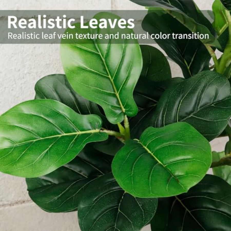 5Feet Artificial Fiddle Leaf F - Ficus Lyrata Tree 评论和价格