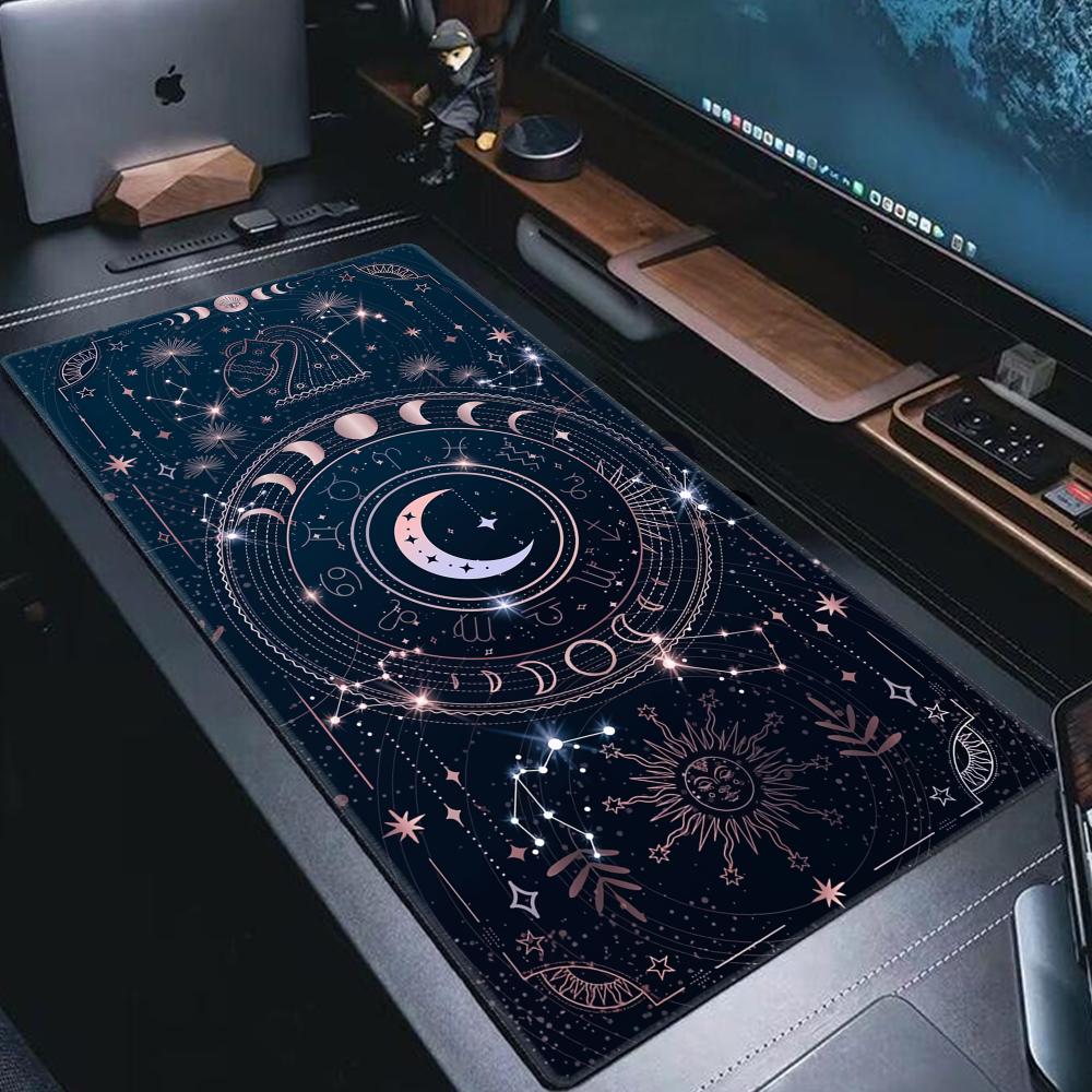 Night view Moon Star Mouse Pad - Tradescantia Purple 评论和价格