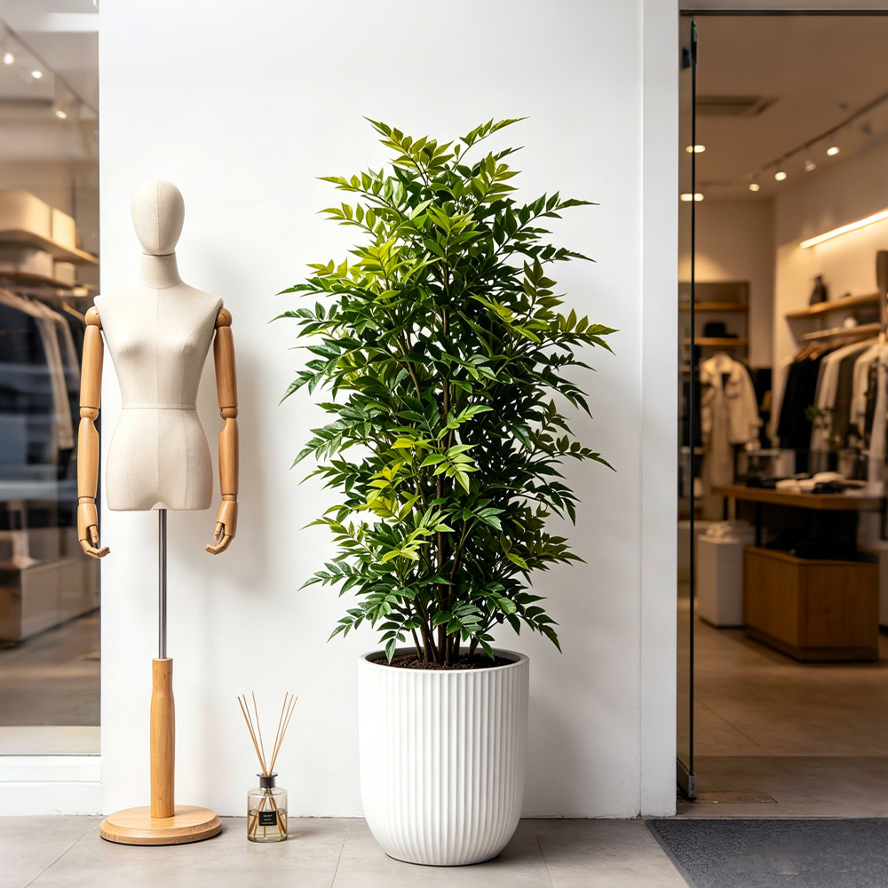 73-135cm Artificial Nandina Pl - Ficus Lyrata Tree 评论和价格