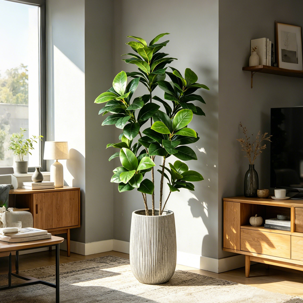 74-140cm Large Artificial Bany - Ficus Lyrata Tree 评论和价格