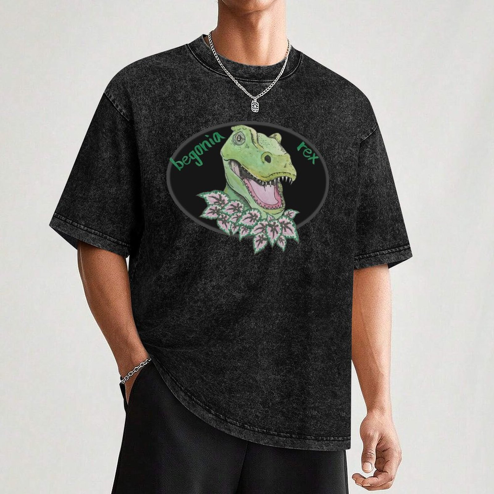 T rex begonia T-Shirt Big and  - Begonia Rex 评论和价格